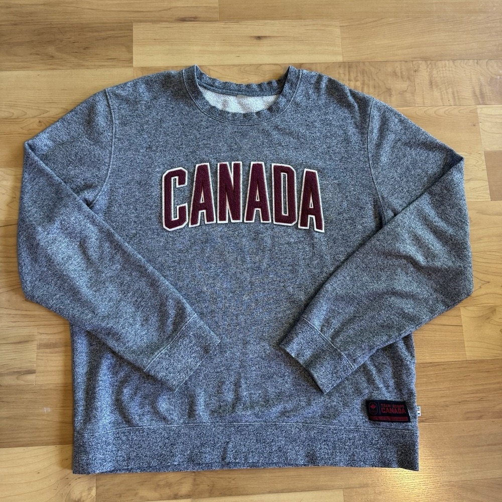 Team Canada Sochi 2014 Olympic‎ Sweatshirt HBC Hudson's Bay Cotton Fleece XL